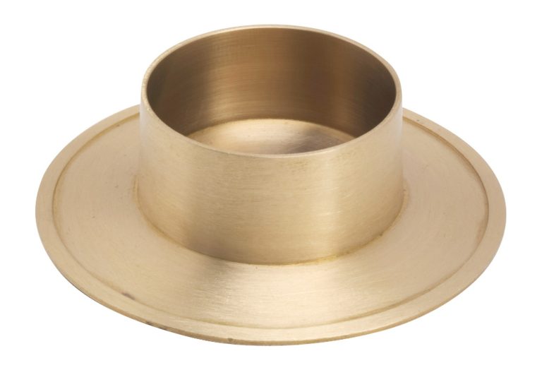 Świecznik z mosiądzu - miseczka z rantem - fi 5 cm