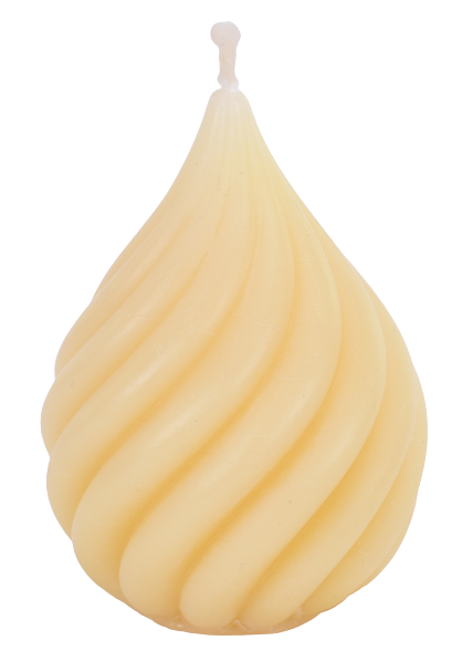 Kropla kręcona - świeczka z wosku pszczelego