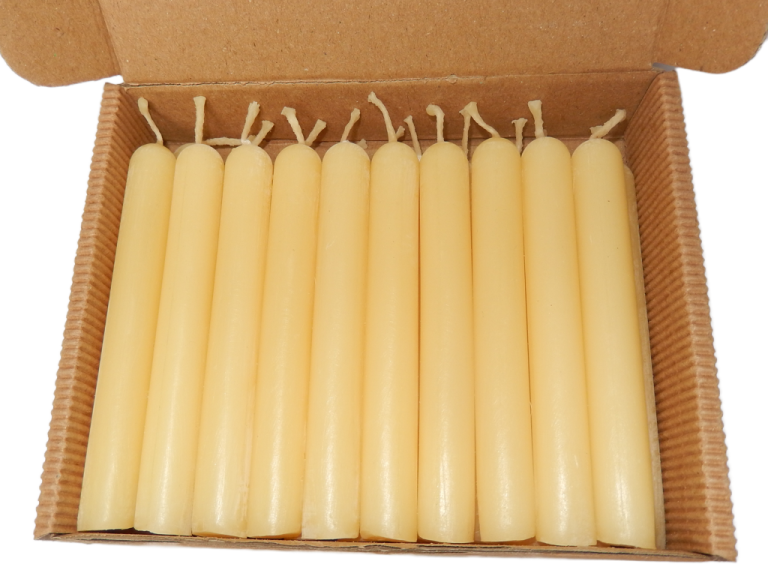 Świece urodzinowe i choinkowe z wosku pszczelego - op. 20 sztuk