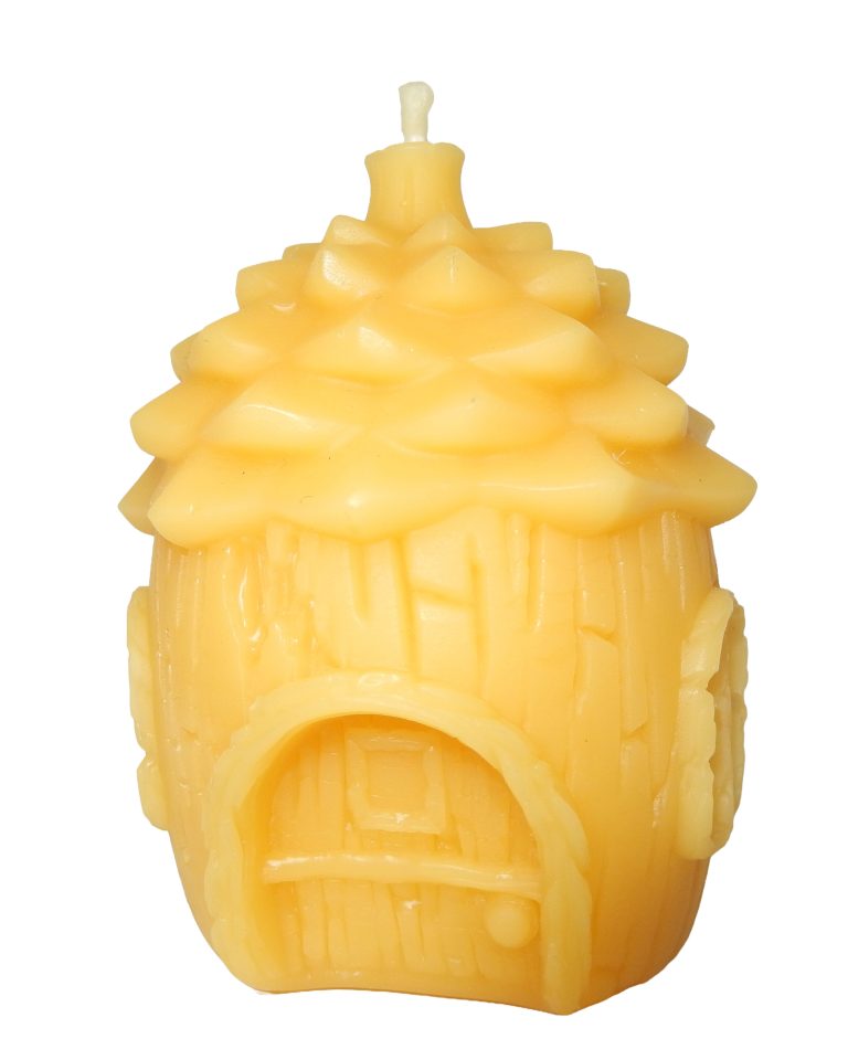 Domek Leśnej Wróżki nr 1 – Ręcznie Robiona Świeca z Wosku Pszczelego | Lawendomania