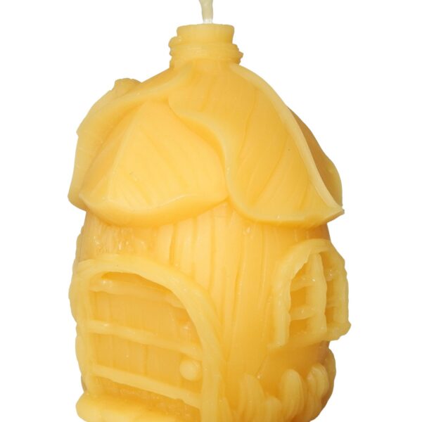 Domek Leśnej Wróżki nr 3 – Ręcznie Robiona Świeca z Wosku Pszczelego | Lawendomania