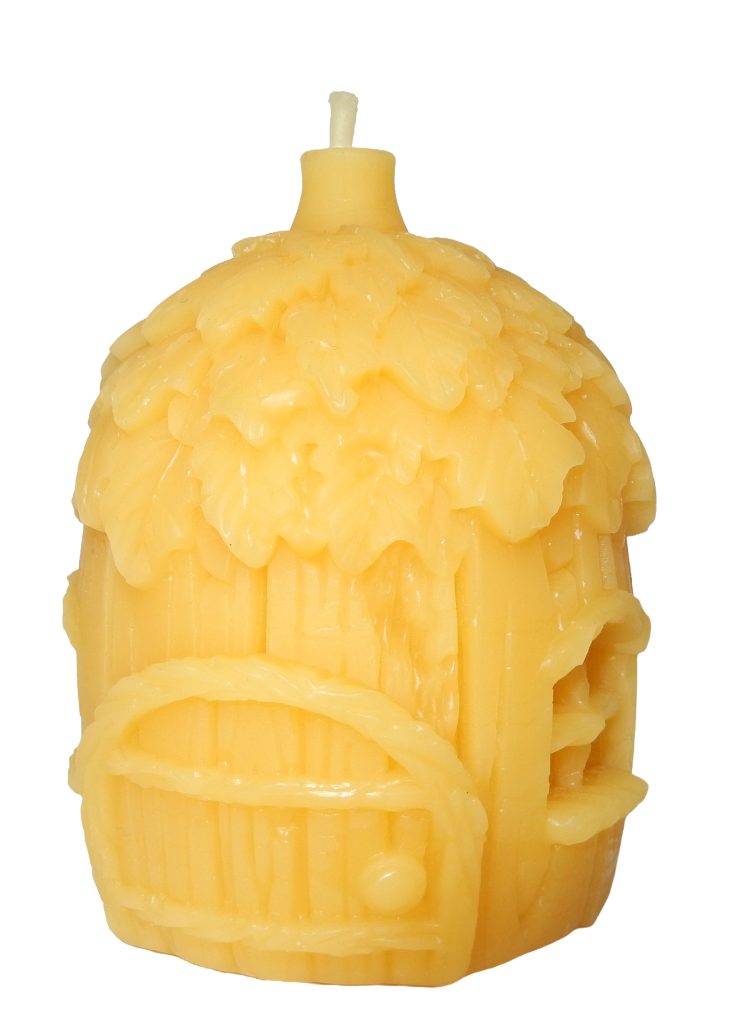 Domek Leśnej Wróżki nr 4 – Ręcznie Robiona Świeca z Wosku Pszczelego | Lawendomania