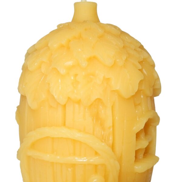 Domek Leśnej Wróżki nr 4 – Ręcznie Robiona Świeca z Wosku Pszczelego | Lawendomania