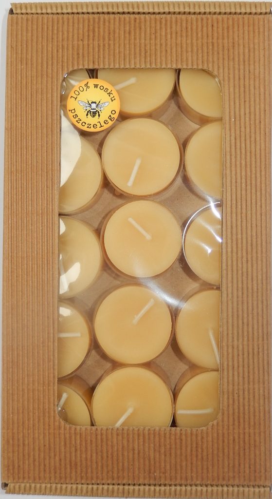 Tealighty - w plast. foremce - świeczka do podgrzewacza z wosku pszczelego - op. 15 szt.