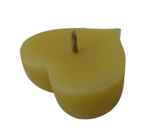 Serce - świeczka pływająca z wosku pszczelego - 30 sztuk