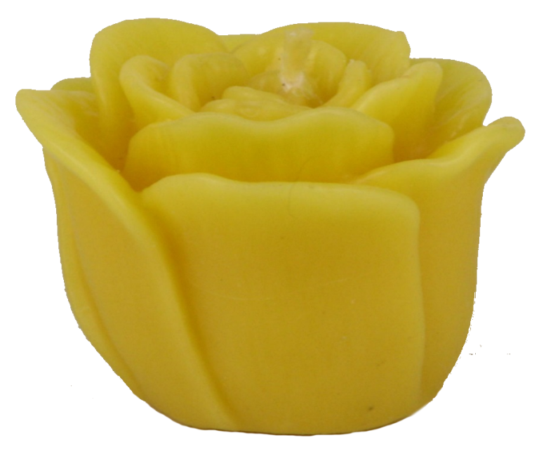 Róża średnia - świeczka z wosku pszczelego